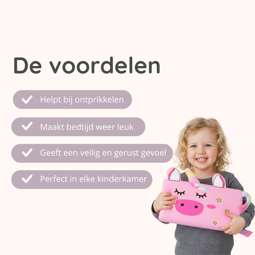 Droomie™ - Het kussen dat bedtijd weer leuk maakt.